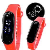 relogio digital infantil bracelete ajustavel prova dagua criança vermelho data resistente silicone presente original