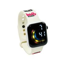 Relógio Digital Infantil Branco Polibrinq