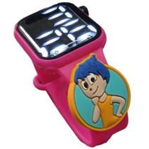 Relógio Digital Infantil Divertidamente Alegria_Rosa_Choque Relógio Digital Infantil Divertidamente Alegria_Rosa_Choque