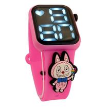 Relógio Digital Infantil Led Colecionável 3 Labubu - Smactudo Relógio Digital Infantil Led Colecionável 3 Labubu - Smactudo