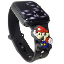 Relógio digital Infantil Mario Bros Resistente à Água - SMACTUDO