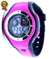 Relógio Digital Infantil Meninas Shock Luz Pink Preto