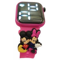 Relógio Digital Infantil Minnie&mickey_rosa - SMACTUDO Relógio Digital Infantil Minnie&mickey_rosa - SMACTUDO