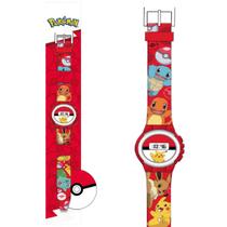 Relógio Digital Infantil Pokemon Hora e Data Toyng 51567
