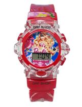 Relógio Digital Infantil Princesa Barbie Musical Luzes Vermelho 3d - PLATINUM