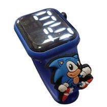 Relógio Digital Infantil SONIC Anime Resistente à Água Azul Relógio Digital Infantil SONIC Anime Resistente à Água Azul