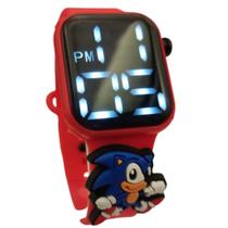 Relógio Digital Infantil Sonic Anime Resistente À Água Red - SMACTUDO Relógio Digital Infantil Sonic Anime Resistente À Água Red - SMACTUDO