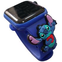 Relógio Digital Infantil Stitch Coração Resistente à Água-Az - SMACTUDO