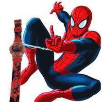 Relógio Digital Infantil Toca e Pisca Luz led Watch Super Heróis Homem Aranha - Quartz