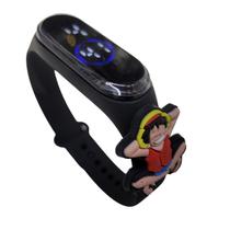 Relógio Digital Infantil Touch Aprenda Brinque Luffy - Preto