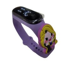 Relógio Digital Infantil Touch Resistente à Água - PRINCESA RAPUNZEL - Lilás - SMACTUDO Relógio Digital Infantil Touch Resistente à Água - PRINCESA RAPUNZEL - Lilás - SMACTUDO