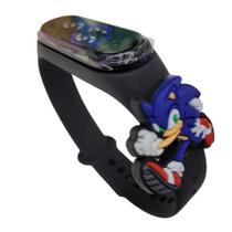 Relógio Digital Infantil Touch Resistente à Água - Sonic Super Herói Anime 1 - Preto - SMACTUDO Relógio Digital Infantil Touch Resistente à Água - Sonic Super Herói Anime 1 - Preto - SMACTUDO