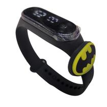 Relógio Digital Infantil Touch Resistente à Água - Super Herói Batman Escudo - Preto Relógio Digital Infantil Touch Resistente à Água - Super Herói Batman Escudo - Preto
