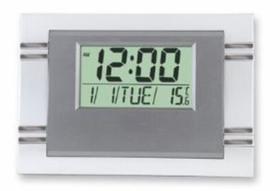 Relógio digital LCD de mesa ou de parede com alarme despertador temperatura e calendário - Kenko