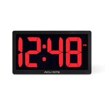 Relógio digital LED AcuRite 75099M 25 cm com escurecimento automático de vermelho Relógio digital LED AcuRite 75099M 25 cm com escurecimento automático de vermelho