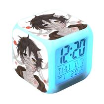 Relógio digital LED Angel Of Killings Square com alarme de 8 cm