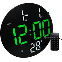 Relógio Digital LED com Controle Remoto, Calendário e Temperatura ST267 ST367