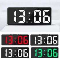 Relógio Digital Led De Mesa e Parede Compacto Com Alarme Data Hora - UTC