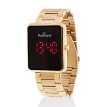 Relógio digital led dourado Cód. 65007600