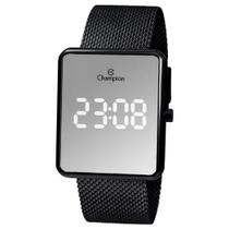 Relógio Digital LED Espelhado Champion Feminino Preto QTZ