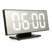 Relogio Digital LED Espelhado De Mesa Com Alarme Despertador Data E Temperatura RD190701