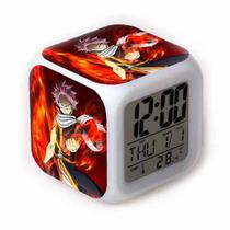 Relógio digital LED Fairys Tails Lucy Colorful Square 8x8x8cm