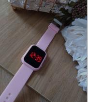 Relógio Digital Led Feminino Masculino Unissex Quadrado Esportivo / Relógios de Pulso Pulseira Silicone Moda Quartz