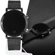 Relogio Digital Led Feminino Preto Pulseira Ajustavel - Orizom