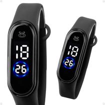 Relogio digital led feminino qualidade premium moda original sportivo preto casual