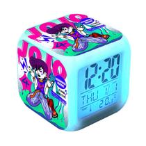 Relógio digital LED Jojos Bizarres Adventures Square 8x8x8cm