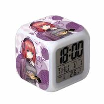 Relógio digital LED Quintessential Quintuplets Square 8cm