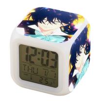 Relógio digital LED Vanitass Notes Square com alarme para crianças