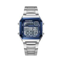 Relógio Digital Luxuoso Masculino À Prova d'Água Com Luz Luminosa Em Aço Inoxidável FOXBOX