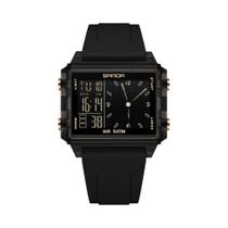 Relógio Digital Luxuoso Unissex À Prova d'Água Com Mostrador Quadrado E Display LED SANDA