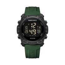 Relógio Digital Masculino À Prova D'Água NAVIFORCE Com Display LCD E Pulseira De Silicone, Casual,