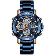 Relógio Digital Masculino de Quartzo Esportivo Militar em Aço Inoxidavel Impermeavel Relógio Digital Masculino de Quartzo Esportivo Militar em Aço Inoxidavel Impermeavel