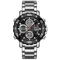 Relógio Digital Masculino de Quartzo Esportivo Militar em Aço Inoxidavel Impermeavel Relógio Digital Masculino de Quartzo Esportivo Militar em Aço Inoxidavel Impermeavel