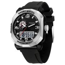 Relógio Digital Masculino Dual Display Esportivo À Prova D 'Água Impermeavel 5atm