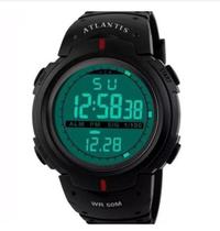 Relógio Digital Masculino Esportivo Prova DÁgua Atlantis
