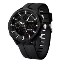 Relógio Digital Masculino Estilo Esportivo Duplo Display Á Prova d'água Relógio Digital Masculino Estilo Esportivo Duplo Display Á Prova d'água