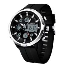 Relógio Digital Masculino Estilo Esportivo Duplo Display Á Prova d'água Relógio Digital Masculino Estilo Esportivo Duplo Display Á Prova d'água