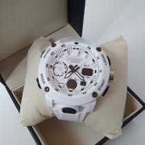 Relógio Digital Masculino Multifuncional Com LED Esportivo Pulseira De Borracha