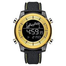 Relógio Digital Masculino SMAEL 1556 À Prova D Água - Preto Dourado