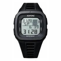 Relógio Digital Masculino Xufeng Premium Prova Dágua Casual Esportivo Resistente Até 30 Metros Profundidade Luz Led Alarme Cronômetro Preto Relógio Digital Masculino Xufeng Premium Prova Dágua Casual Esportivo Resistente Até 30 Metros Profundidade Luz Led Alarme Cronômetro Preto