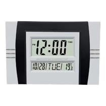 Relógio digital mesa ou parede c/alarme temperatura e calendário 8050