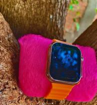 Relógio digital n Tela Grande Pulseira Laranja Silicone Esportivo e Moderno Relógio digital n Tela Grande Pulseira Laranja Silicone Esportivo e Moderno