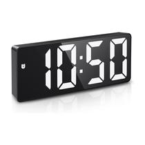 Relógio digital ORIA LED Despertador de 6,5 polegadas com soneca e USB