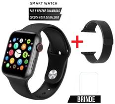 Relógio Digital Para Android Ios Feminino Masculino Com 2 Pulseiras W99 Faz ligação