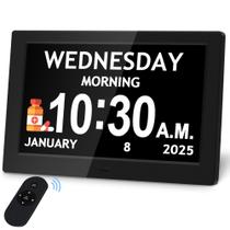 Relógio digital Pastigio, tela HD de 10,1 polegadas com data e 6 alarmes