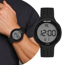 Relógio Digital Preto Unisex com Pulseira de Silicone e Caixa de Polímero à Prova D Água Redondo Esportivo Casual Fashion Mormaii Relógio Digital Preto Unisex com Pulseira de Silicone e Caixa de Polímero à Prova D Água Redondo Esportivo Casual Fashion Mormaii